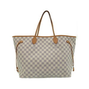 Louis Vuitton Damier Azur White Neverfull Tote Bag
